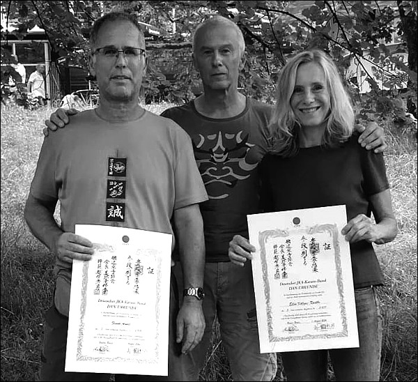 Pr�fung zum 3. Dan bestanden!