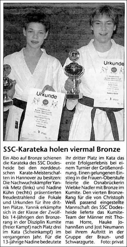 Neue Osnabr&uuml;cker Zeitung vom 20.11.04